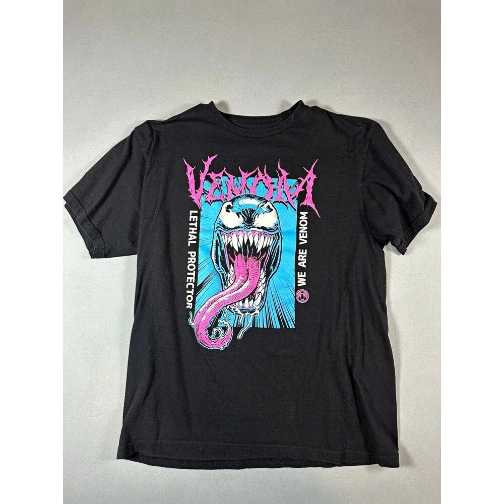 Marvel Venom Lethal Protector We Are Venom Black Graphic T-Shirt Tee